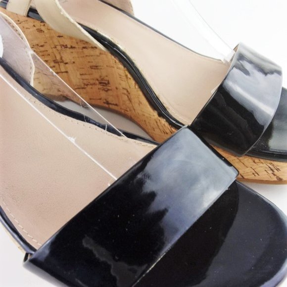 Alfani Two Tone Cork Heel Ankle Strap Sandals - Picture 4 of 5